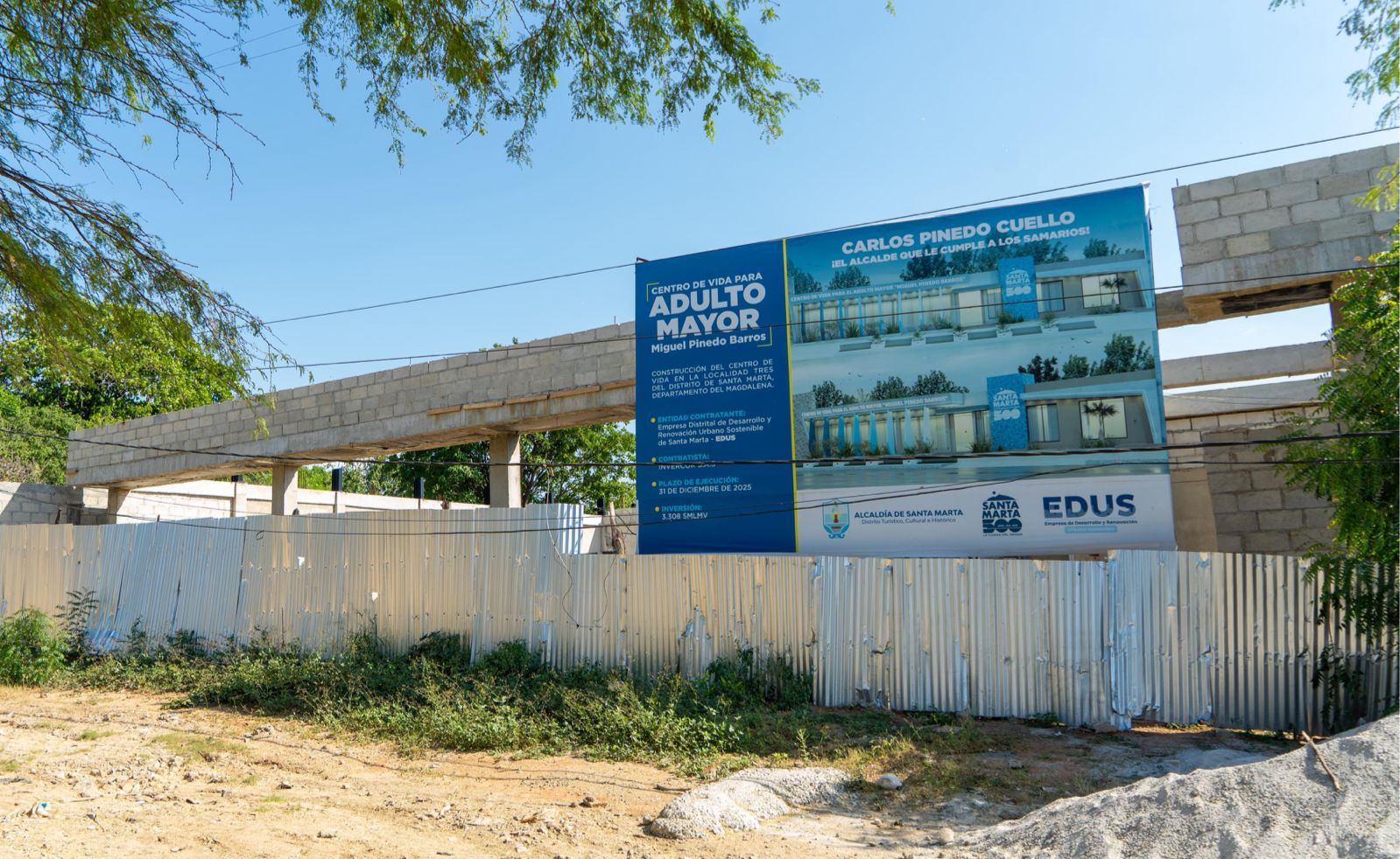 Con compromiso del alcalde Pinedo, así avanzan las obras del Centro del Adulto Mayor “Miguel Pinedo Barros”