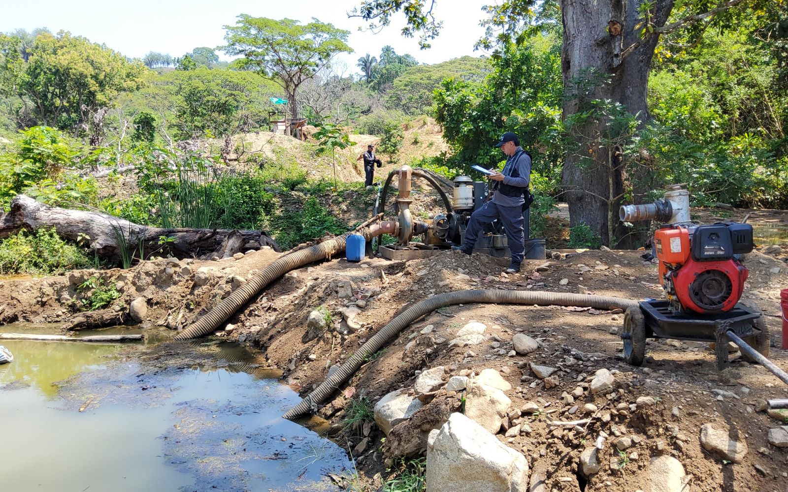 CORPAMAG, Fiscalìa y Ejèrcito realizan contundente operativo contra la minerìa ilegal en la Sierra Nevada de Santa Marta