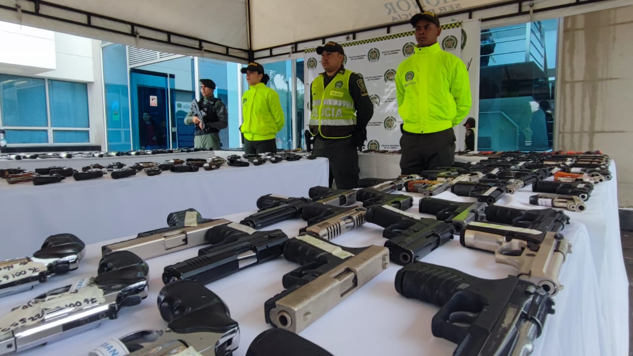 Más de mil armas entre traumáticas y blancas saldrán de circulación en la ciudad, ante el anuncio que serán destruidas