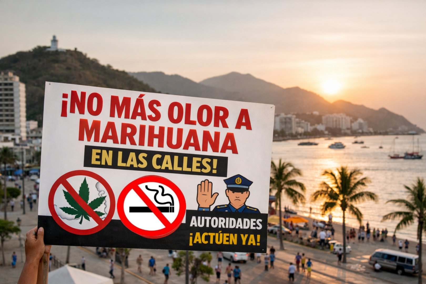 Santa Marta entre malos olores y falta de control: el creciente inconformismo por consumo de marihuana en espacios públicos