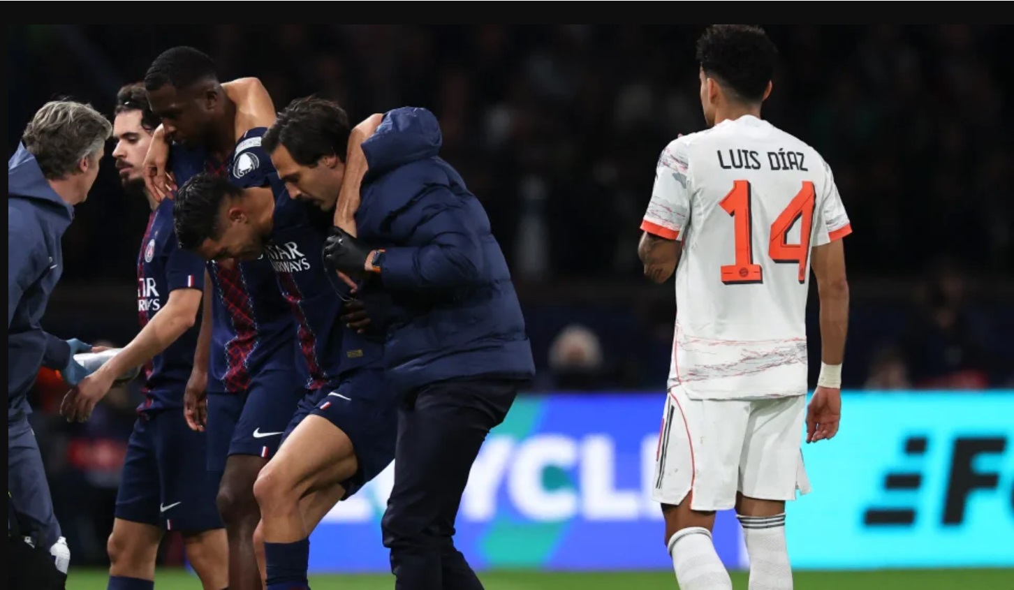 Luis Díaz no calló: se pronunció sobre expulsión y lesión a Hakimi