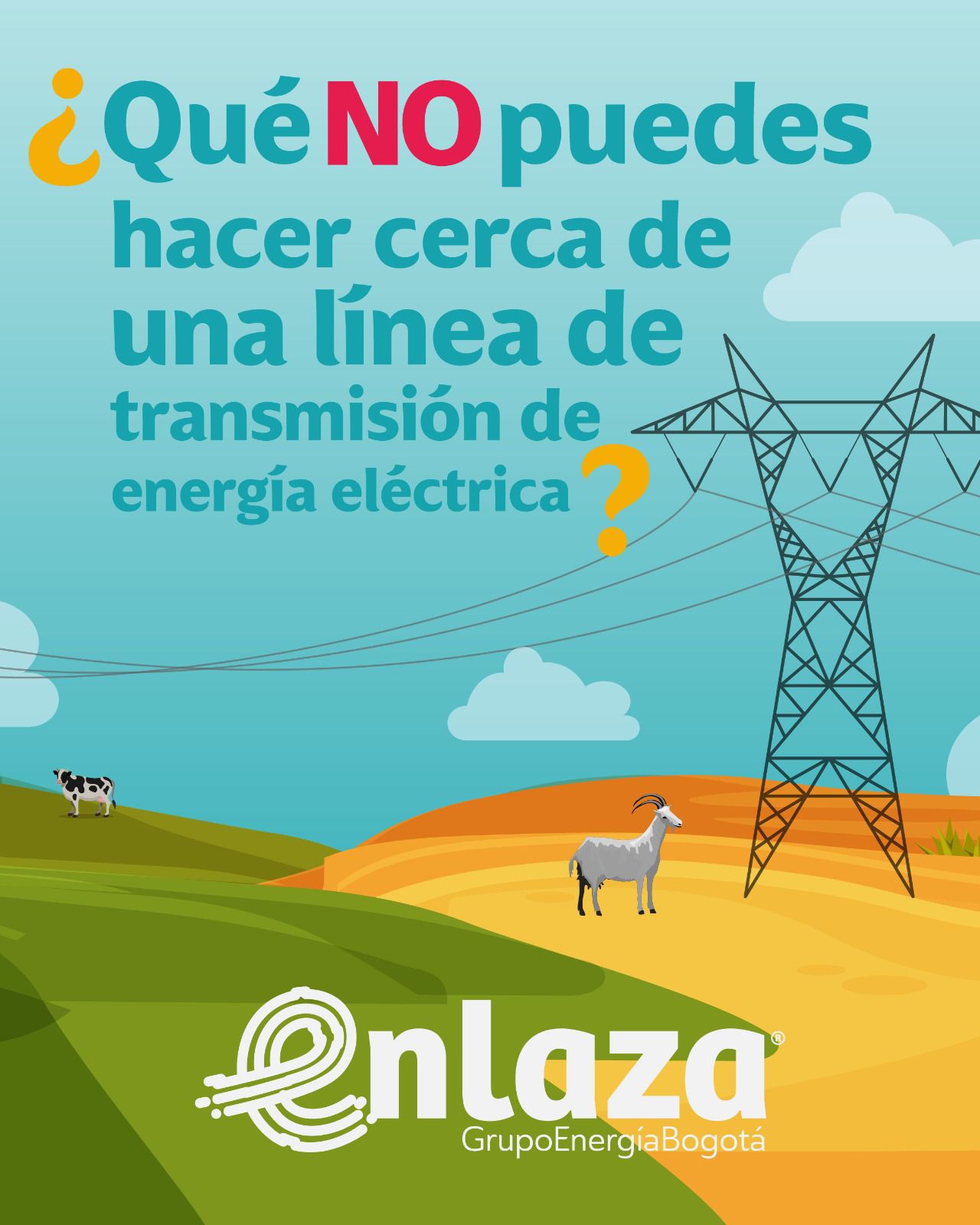 "Lo que sí y lo que no debes hacer cerca de las torres de energía": Enlaza