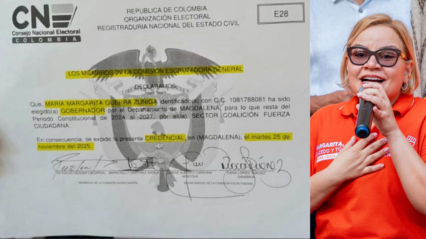 Comisión Escrutadora Departamental declara elección de María Margarita Guerra como gobernadora de Magdalena