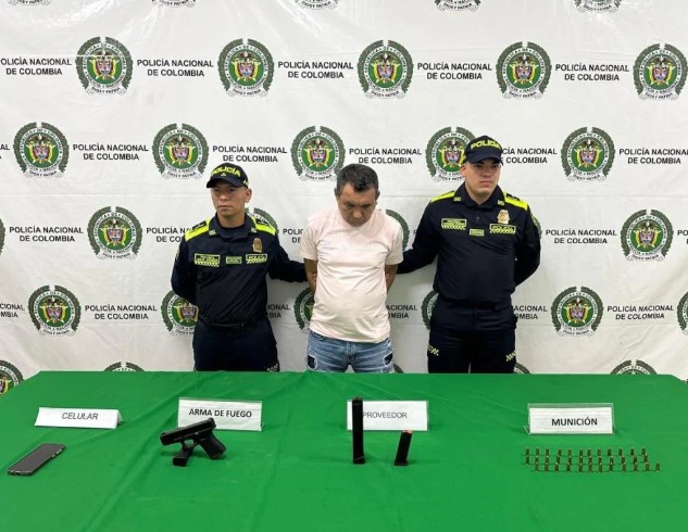 Cayó alias ‘Toñito’ señalado por la comisión de diferentes delitos, al momento de la captura tenía un arma de fuego