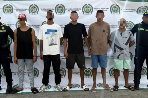 Cayeron cinco presuntos traficantes al servicio de las ACS en Santa Marta