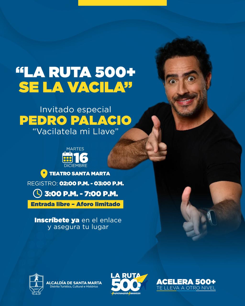 Santa Marta realizará “La Ruta 500+ Se la Vacila”, el evento que impulsa la mentalidad emprendedora en la ciudad