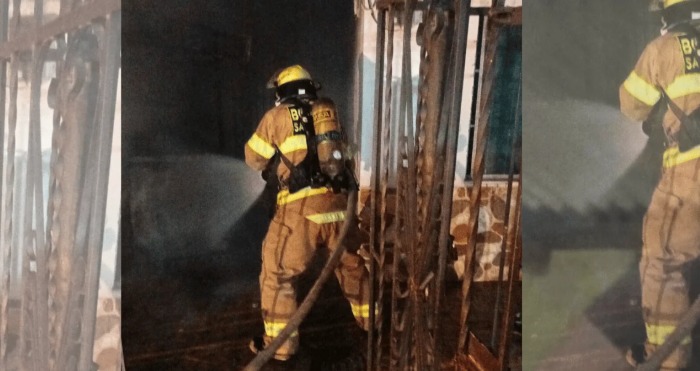 No fueron 3, sino 4 los lesionados tras el incendio de ayer por la madrugada en una vivienda del conjunto residencial Villa Mar Bella