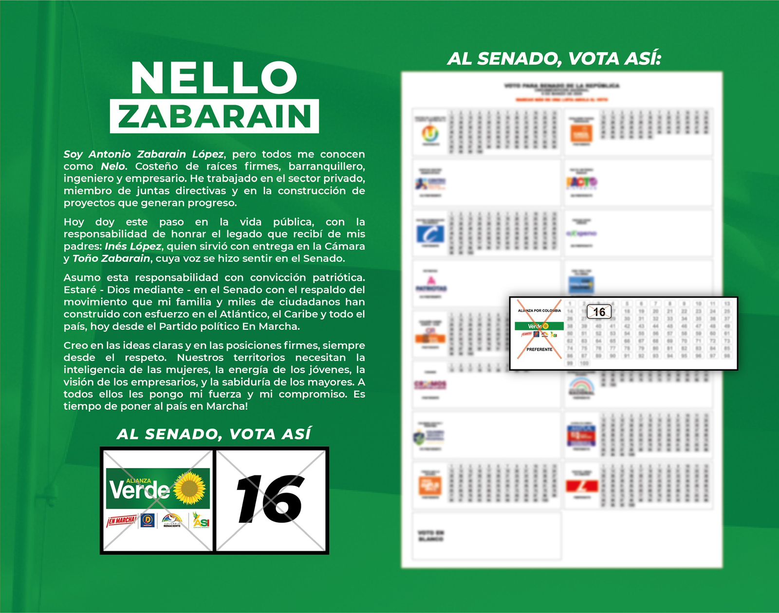Antonio “Nello” Zabarain se proyecta como nueva carta al Senado para 2026