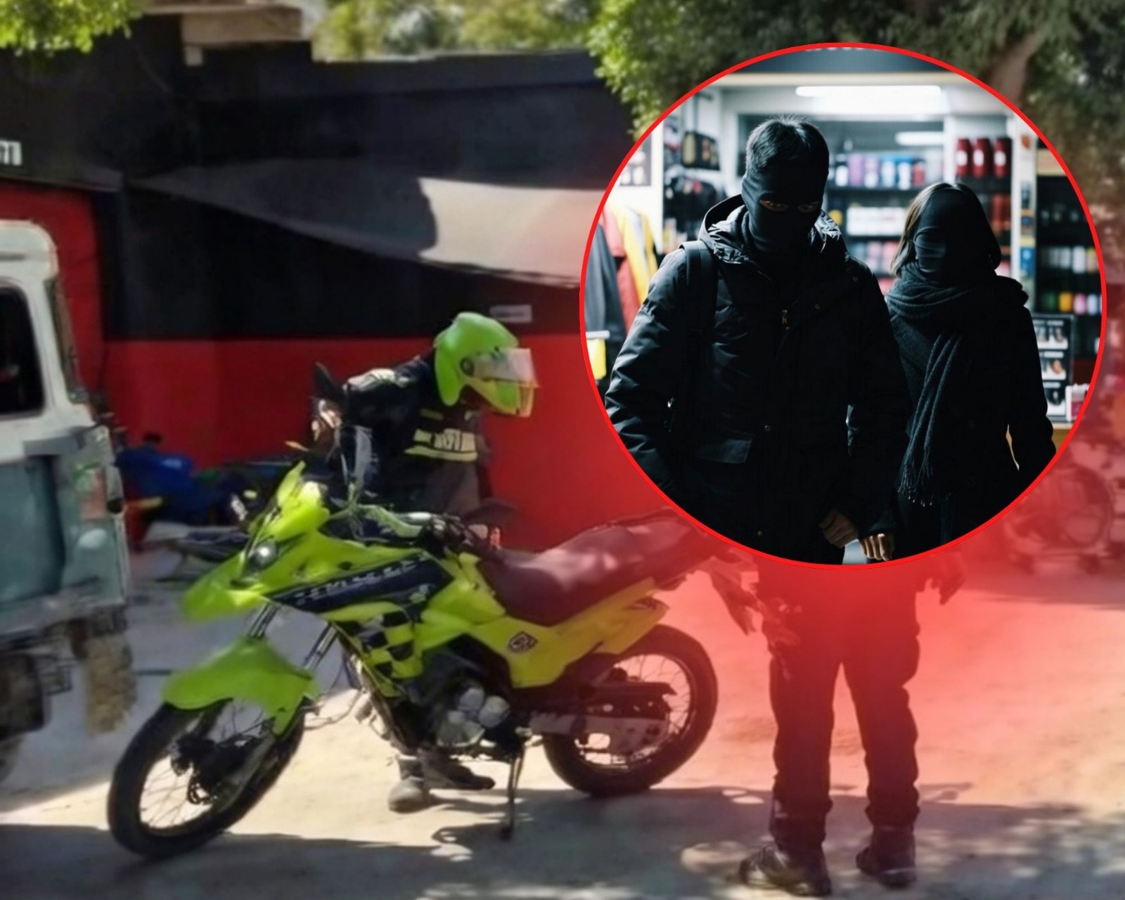 Millonario robo de delincuentes dejó vacío un taller de motos en el sector especial de Gaira