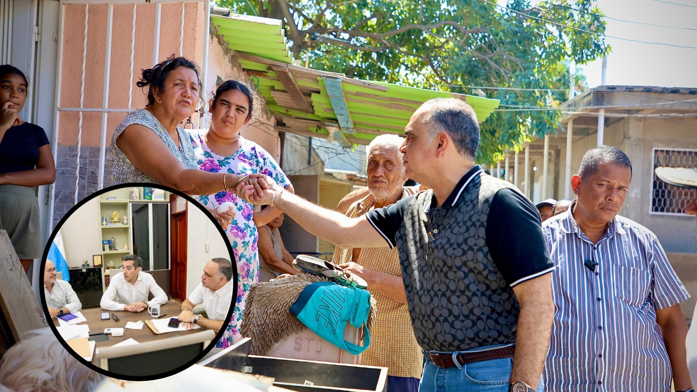 Alcalde Pinedo gestiona apoyo económico de la CAF para atender a damnificados por la emergencia
