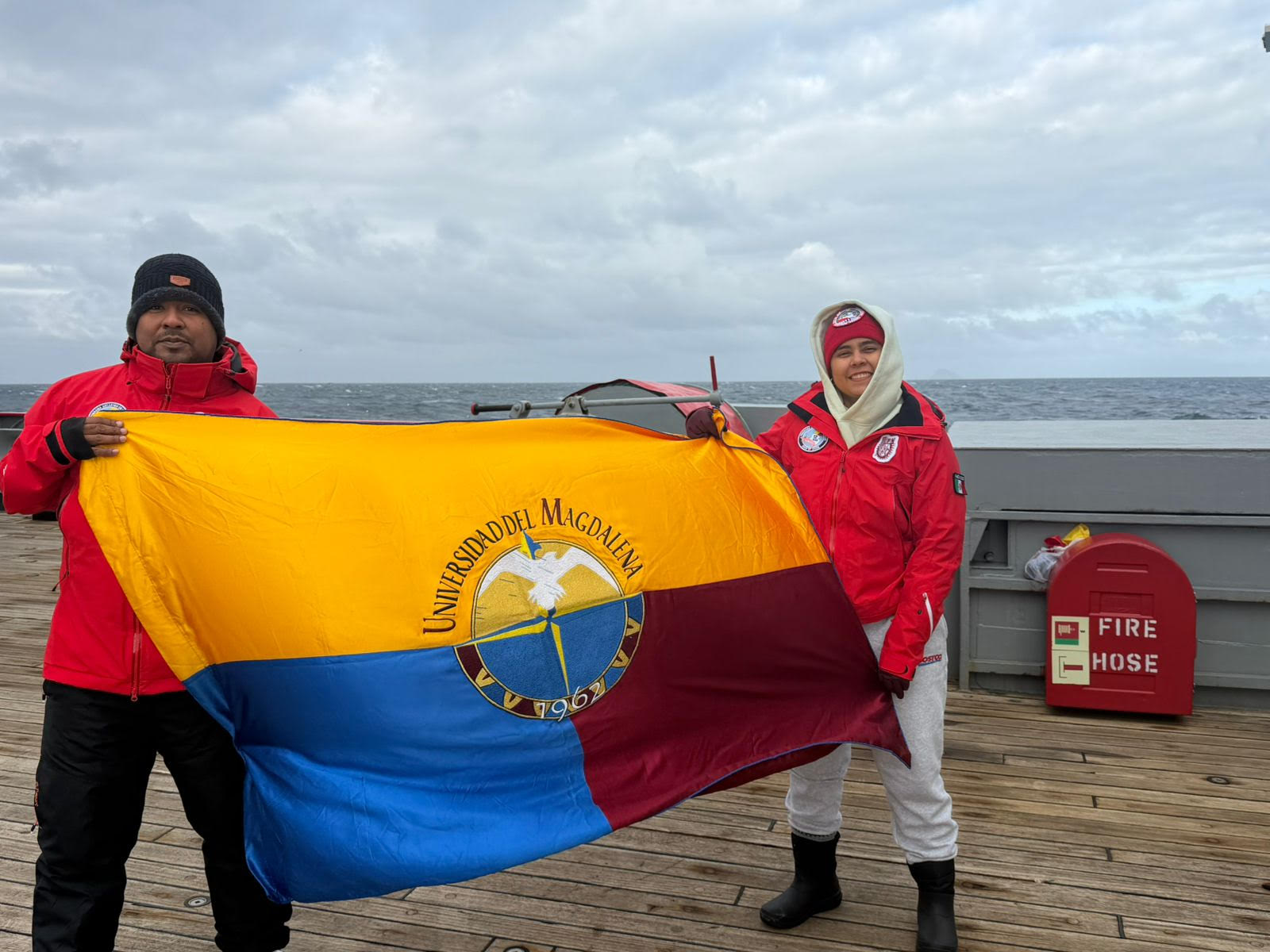 Egresados de UNIMAGDALENA hacen historia rumbo a la Antártida