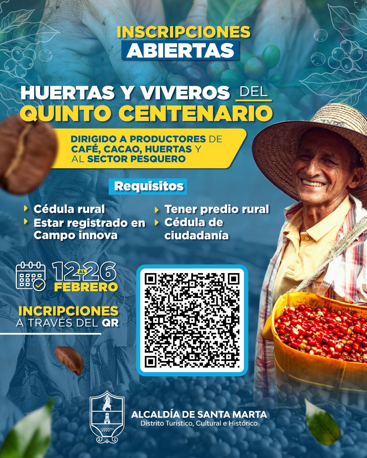 Alcaldía de Santa Marta abre inscripciones para Huertas y Viveros del Quinto Centenario