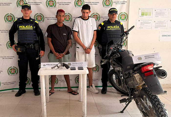 Cayeron alias ‘El Paisa' y alias ‘El Negro’ presuntos miembros del ‘Pachencas’ en el municipio de Fundación