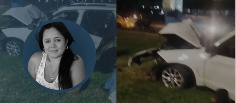 Una mujer auxiliar contable muerta y dos hombres gravemente heridos deja choque de camioneta contra un poste a la altura de la rotonda la Piragua